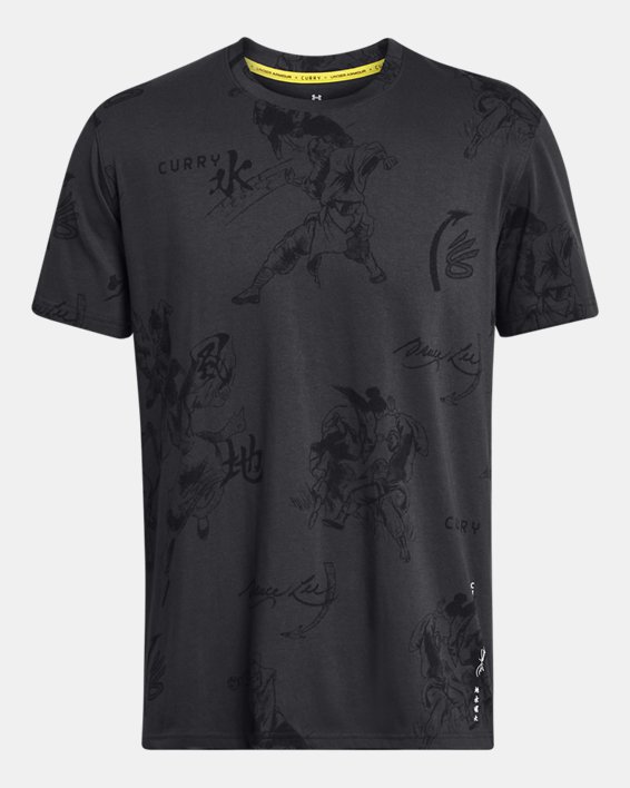 Men's Curry x Bruce Lee T-Shirt, Gray, pdpMainDesktop image number 4